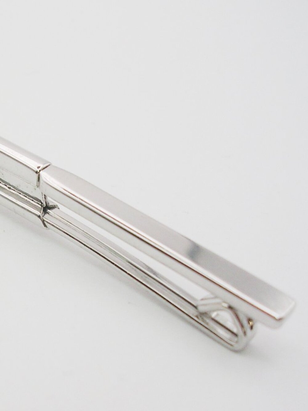 Vintage Collar Bar classic Collar Clip silver tone Men Jewelry Formal Wear